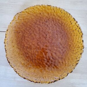 PartyLite Sienna Lights Amber 8.5" Plate-NIB